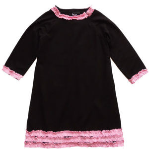 Llum Bertoia Black & Pink Toddler Jersey Dress